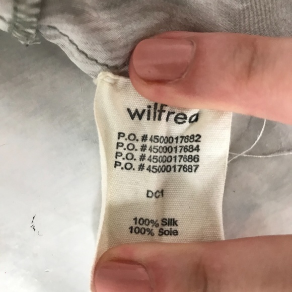 ARITZIA WILFRED 100% SILK KIMONO MARBLE PRINT GREY - Picture 7 of 7